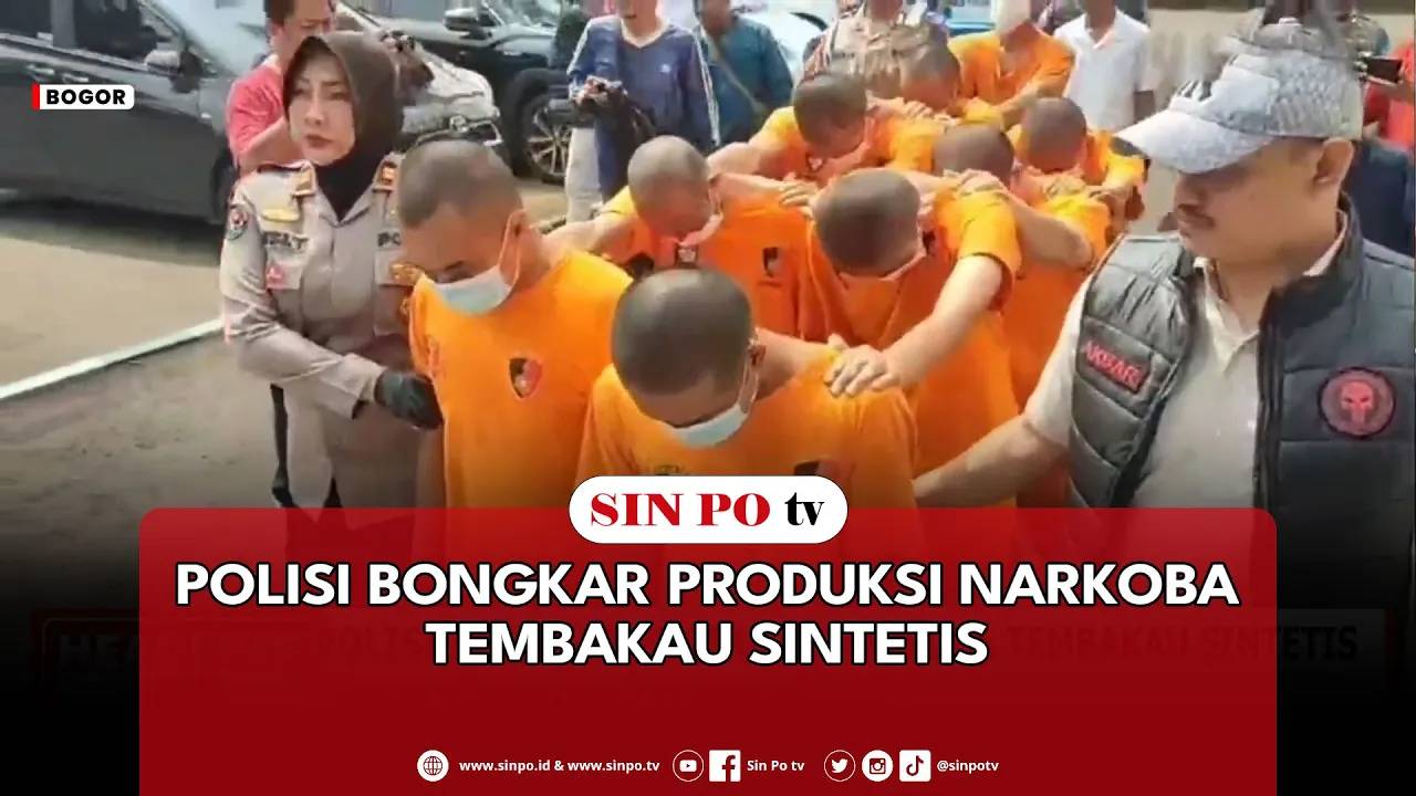 Polisi Bongkar Produksi Narkoba Tembakau Sintetis