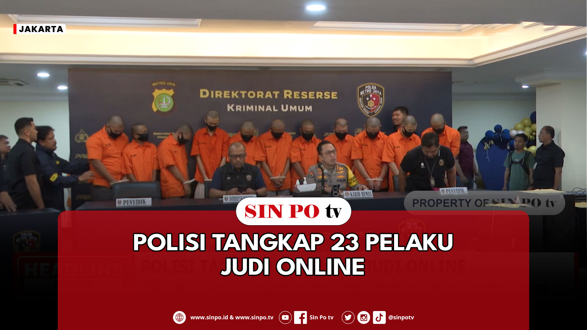 Polisi Tangkap 23 Pelaku Judi Online