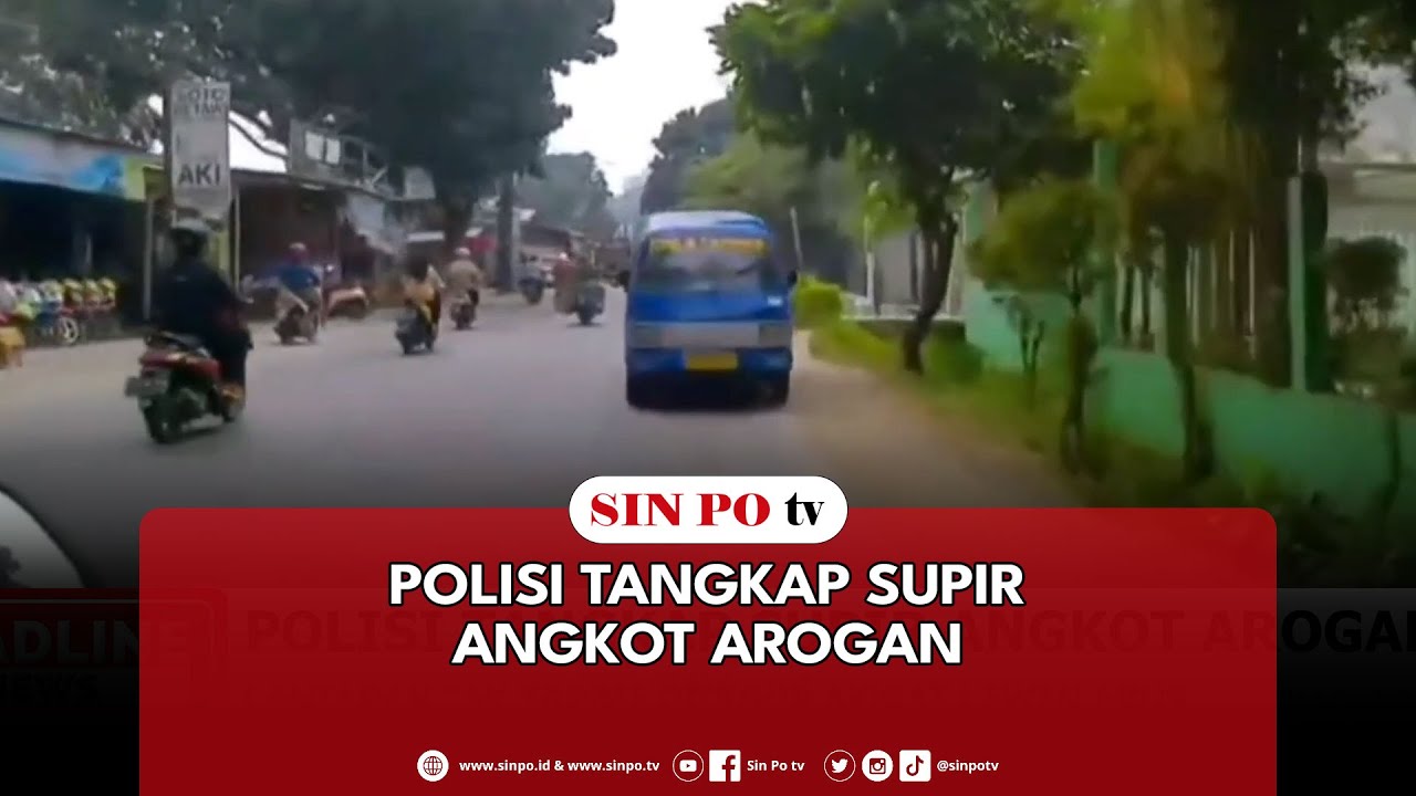 Polisi Tangkap Supir Angkot Arogan