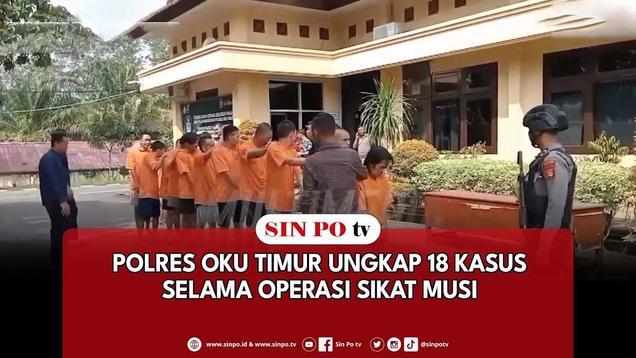 Polres OKU Timur Ungkap 18 Kasus Selama Operasi Sikat Musi