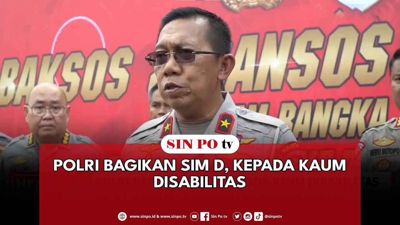 Polri Bagikan SIM D, Kepada Kaum Disabilitas
