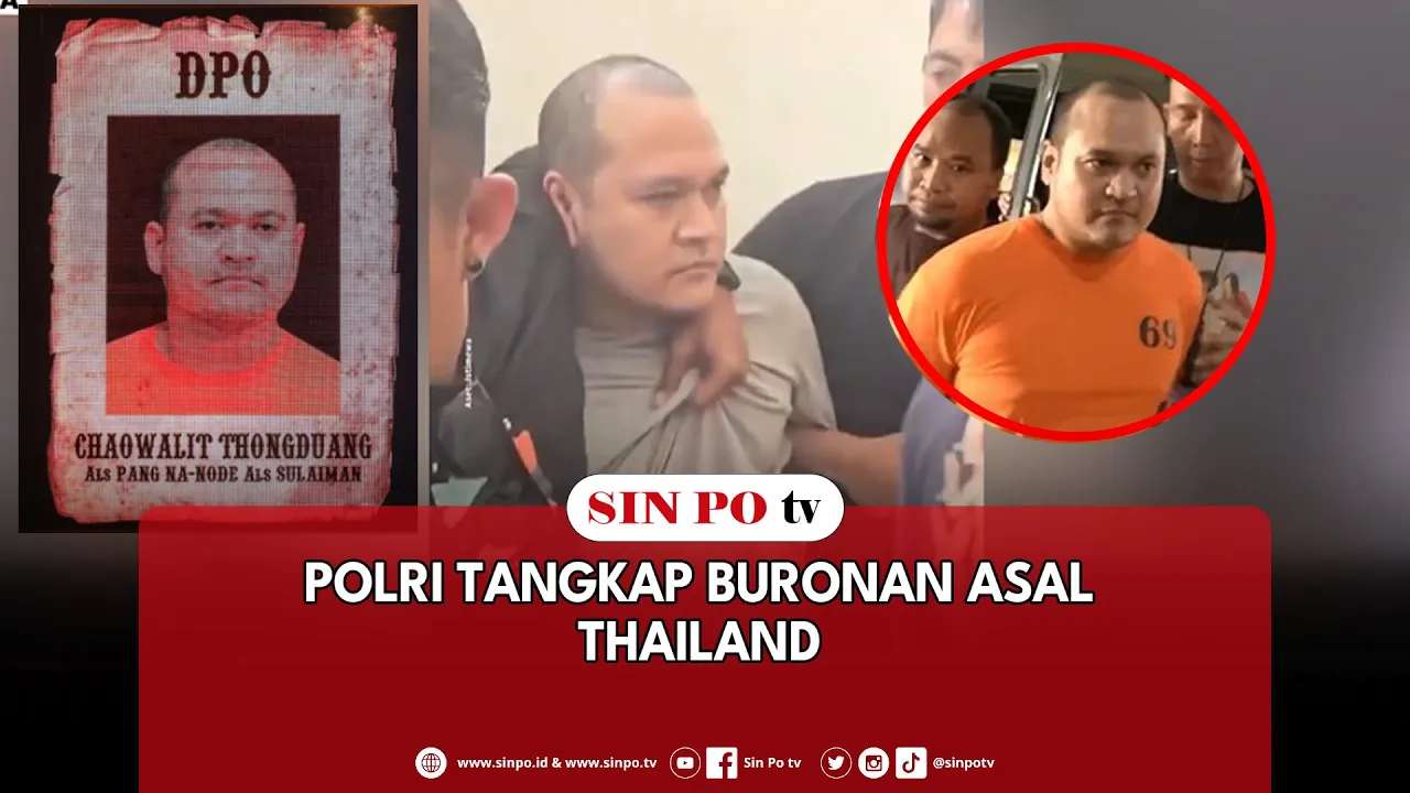 Polri Tangkap Buronan Asal Thailand