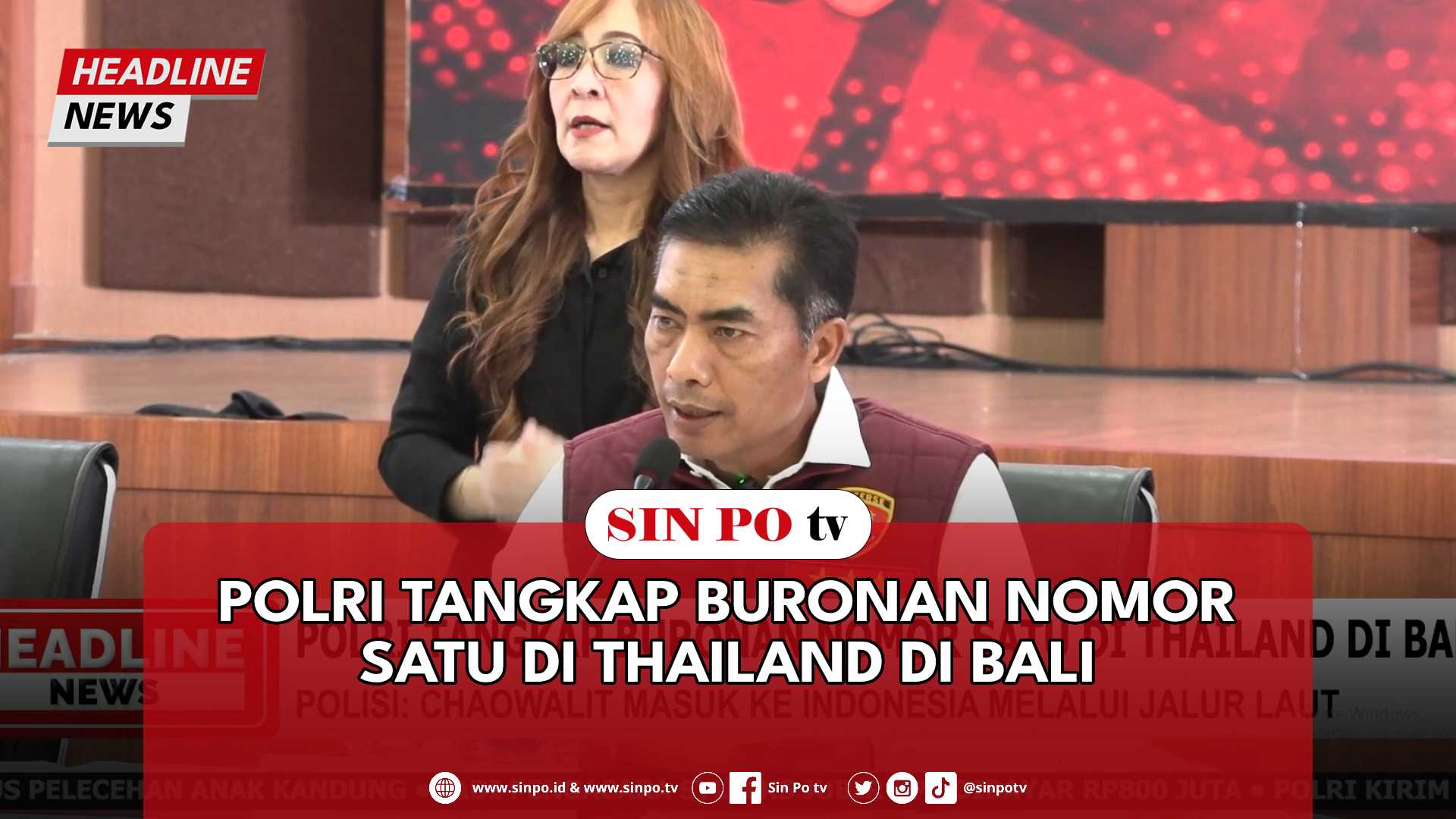 Polri Tangkap Buronan Nomor Satu Di Thailand Di Bali