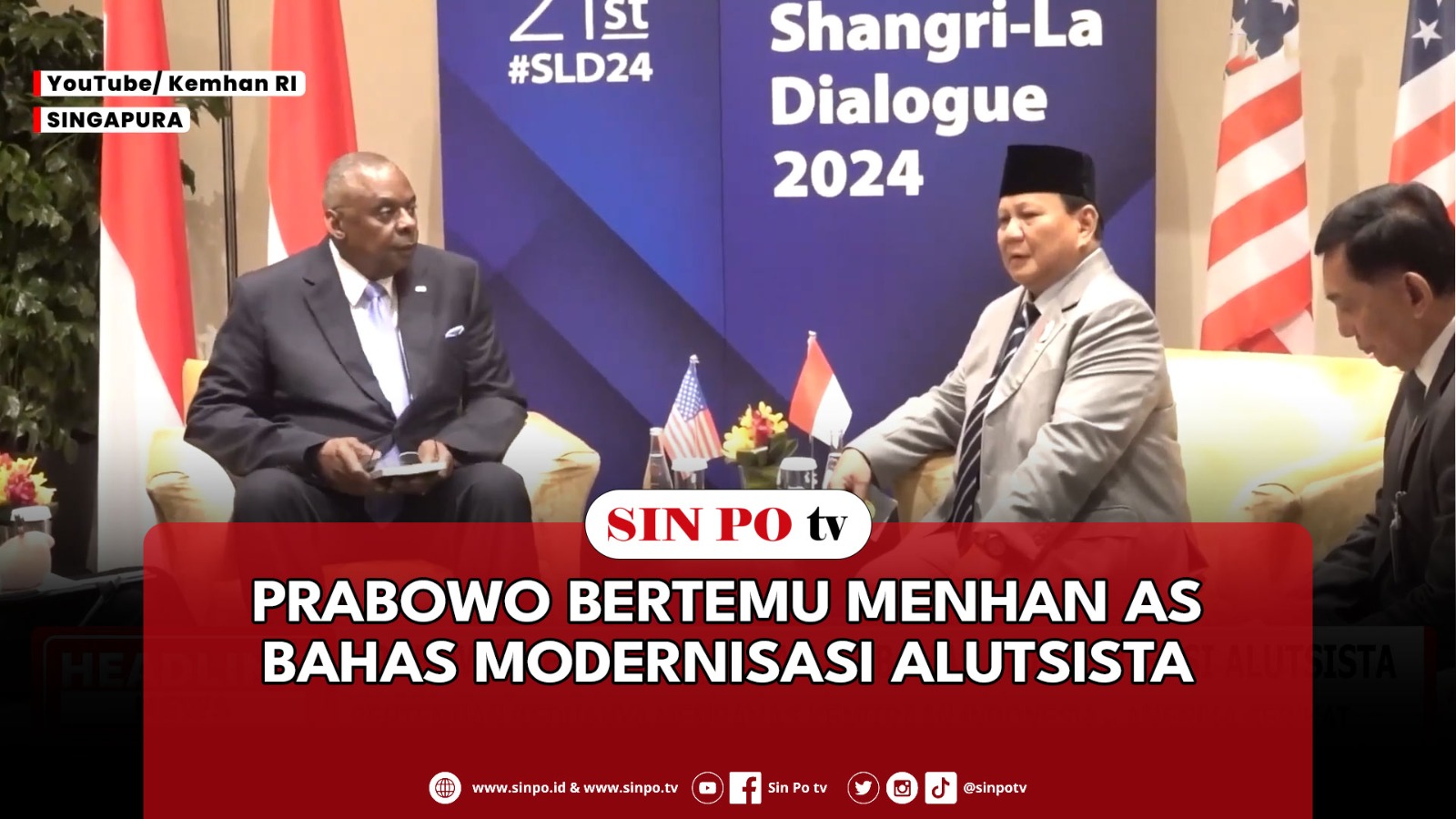 Prabowo Bertemu Menhan AS Bahas Modernisasi Alutsista