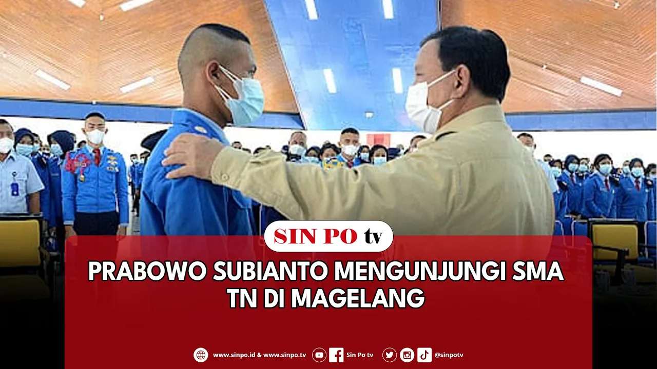 Prabowo Subianto Mengunjungi SMA TN Di Magelang