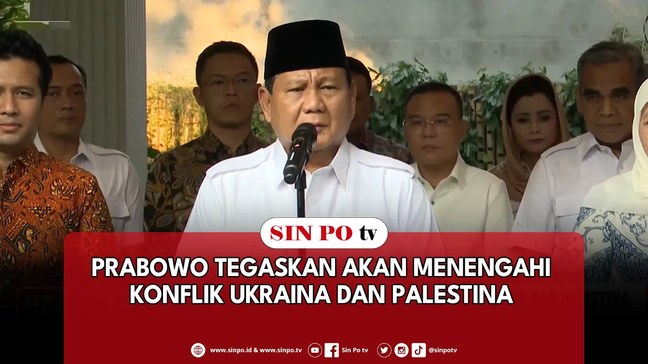 Prabowo Tegaskan Akan Menengahi Konflik Ukraina Dan Palestina