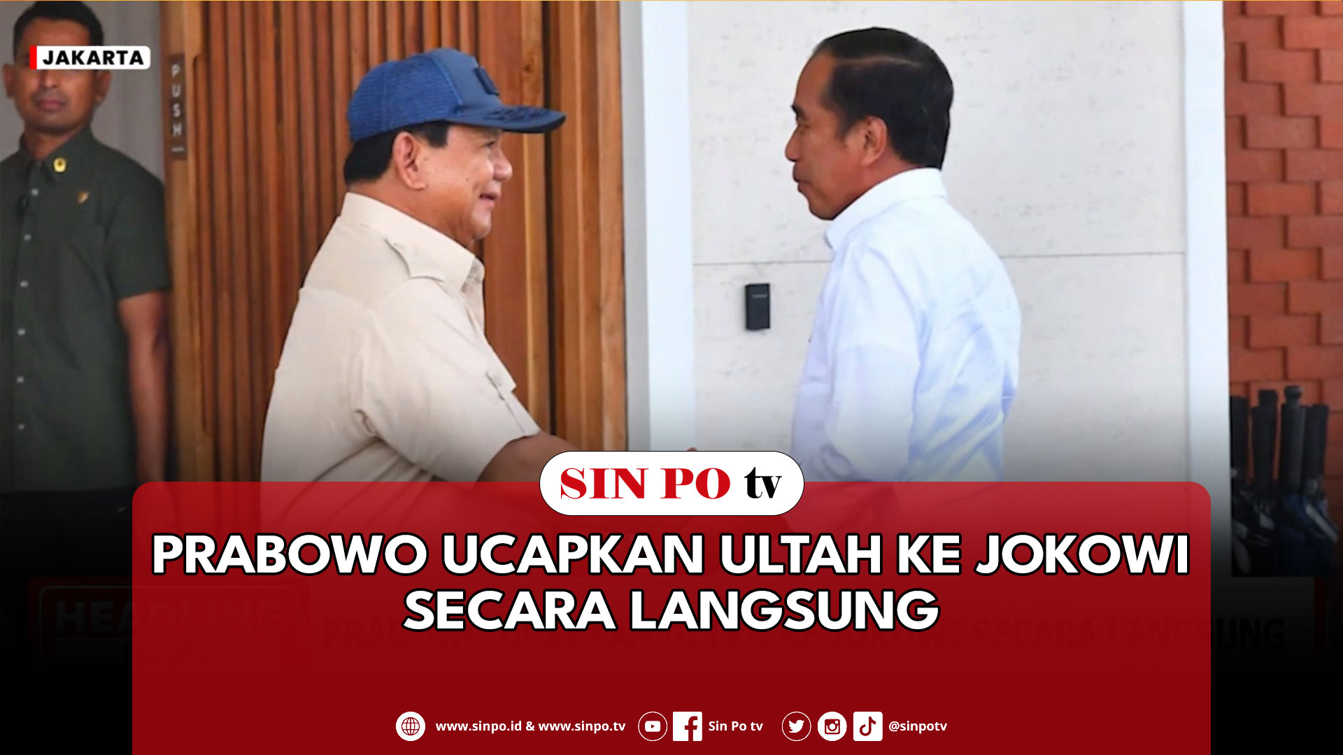 Prabowo Ucapkan Ultah Ke Jokowi Secara Langsung