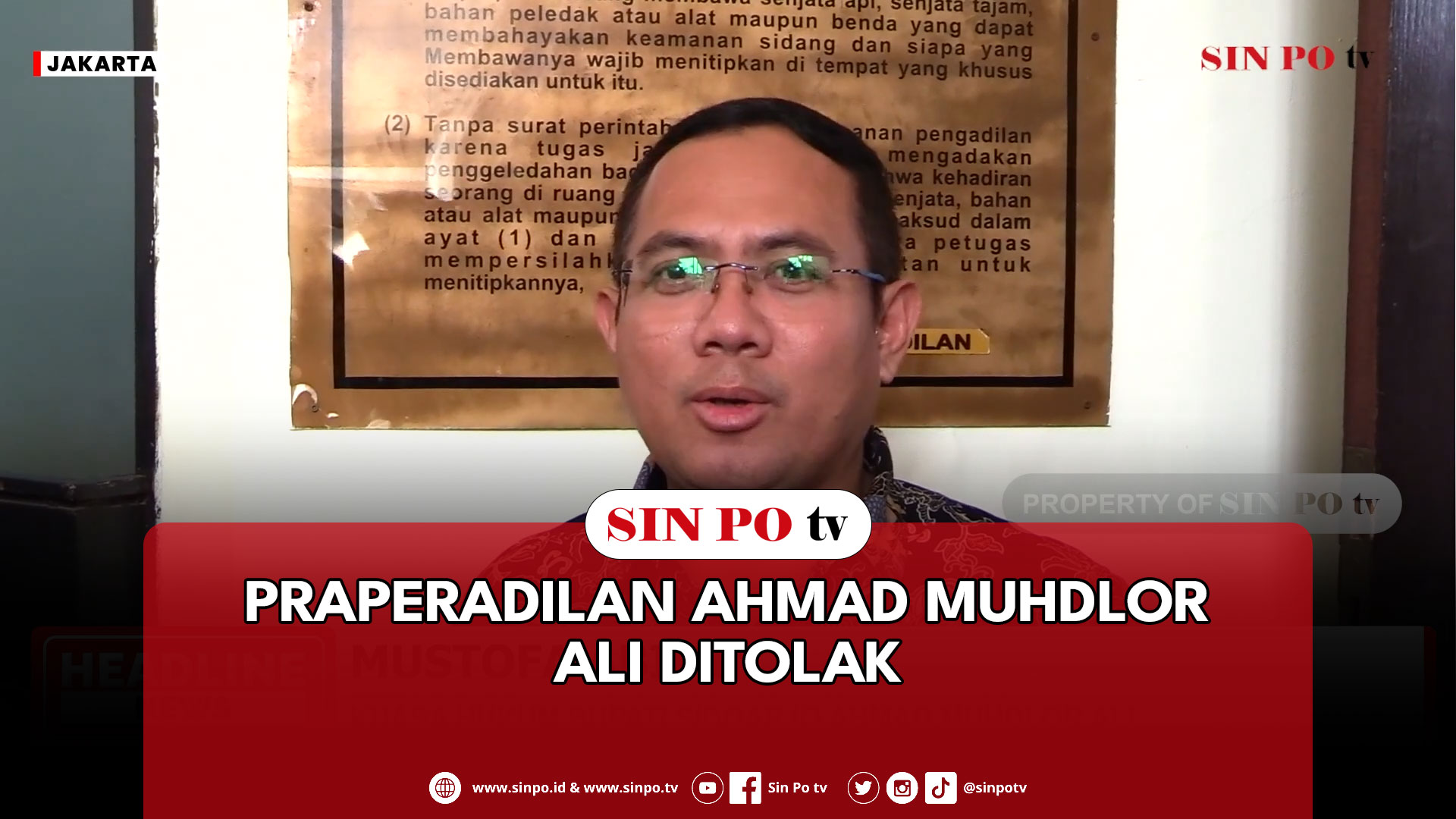 Praperadilan Ahmad Muhdlor Ali Ditolak