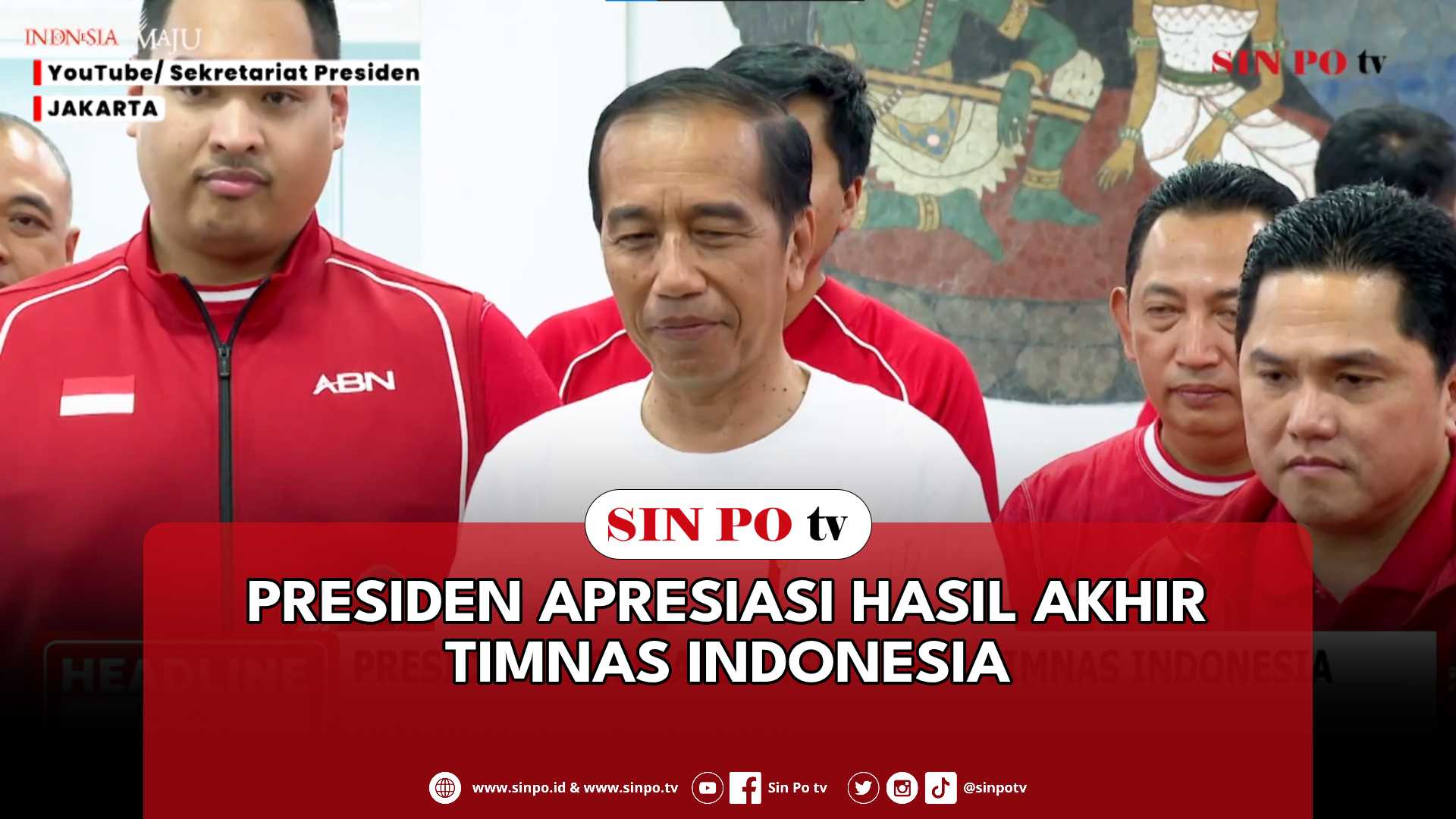 Presiden Apresiasi Hasil Akhir Timnas Indonesia