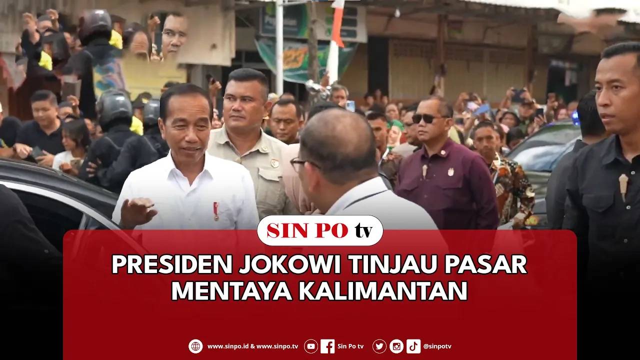 Presiden Jokowi Tinjau Pasar Mentaya Kalimantan