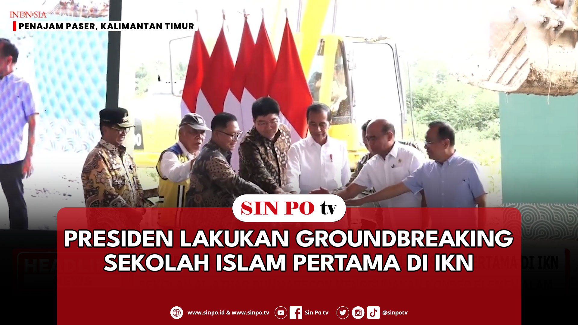 Presiden Lakukan Groundbreaking Sekolah Islam Pertama Di IKN