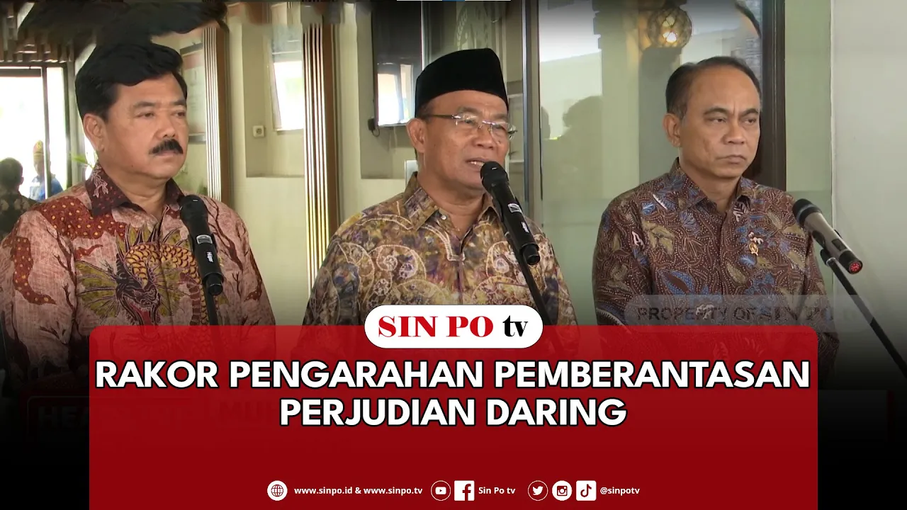 Rakor Pengarahan Pemberantasan Perjudian Daring