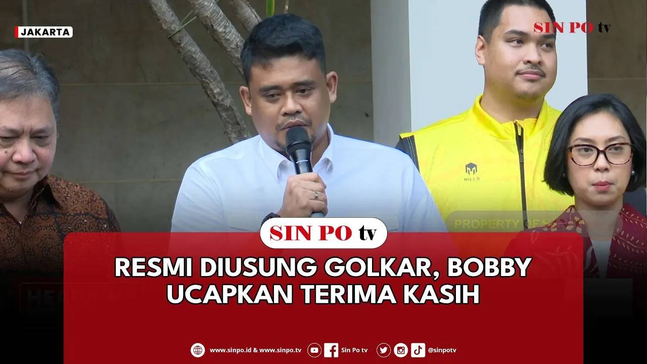 Resmi Diusung Golkar, Bobby Ucapkan Terima Kasih
