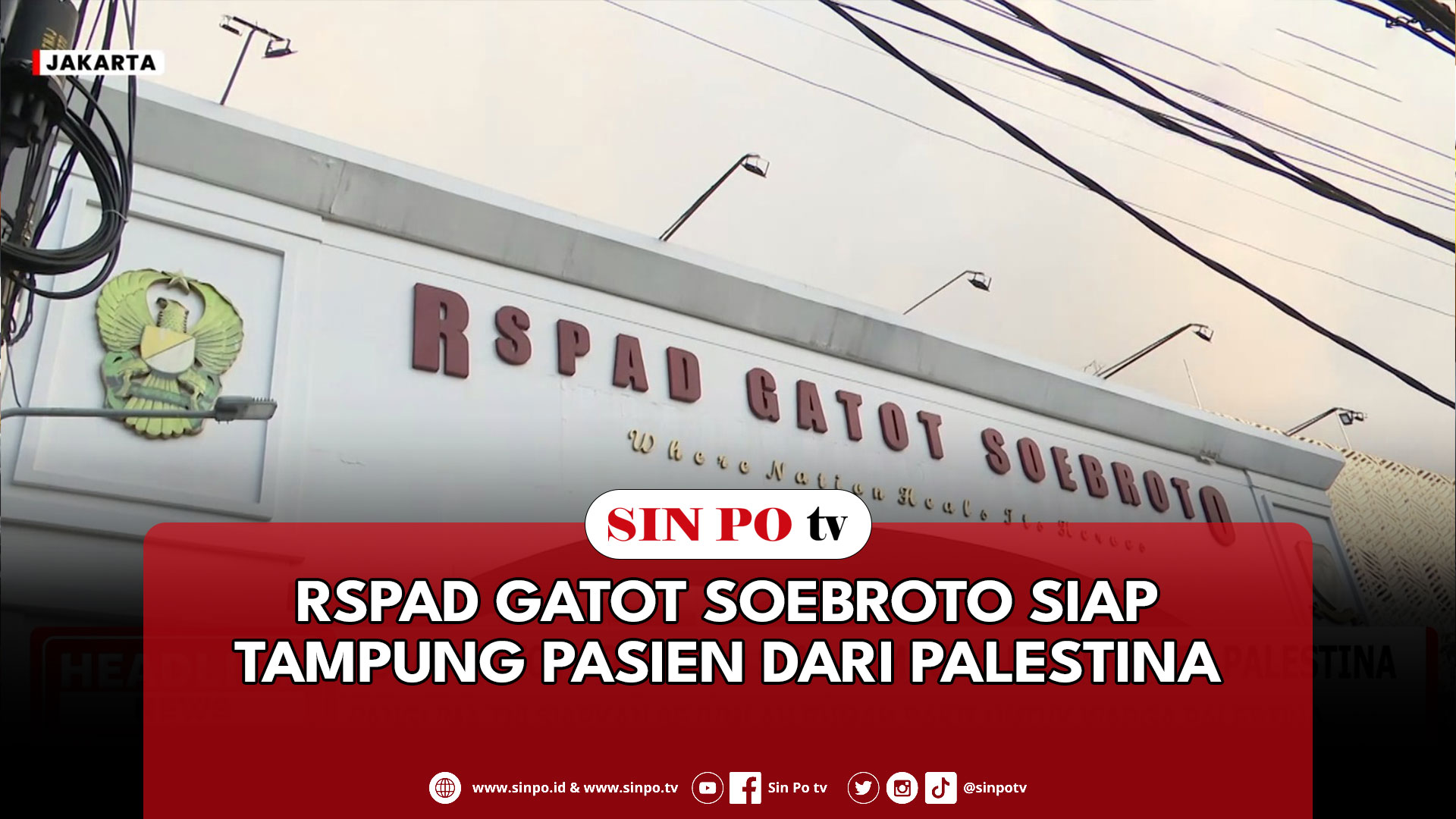 RSPAD Gatot Soebroto Siap Tampung Pasien Dari Palestina