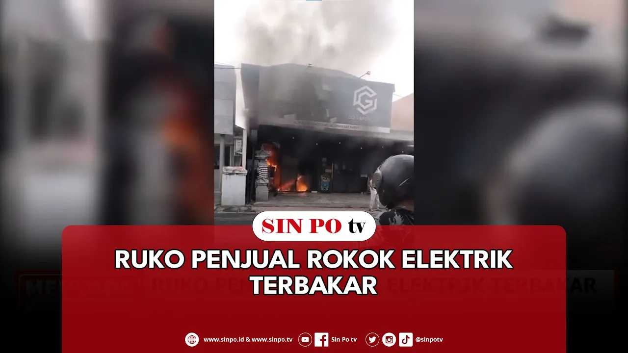 Ruko Penjual Rokok Elektrik Terbakar