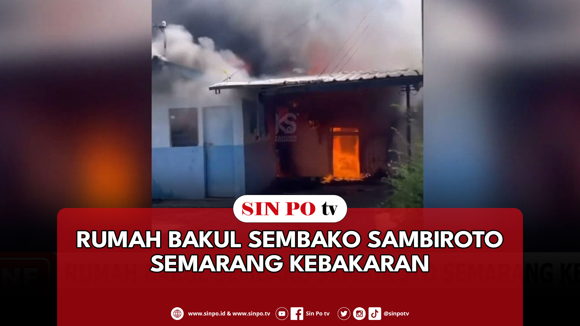 Rumah Bakul Sembako Sambiroto Semarang Kebakaran