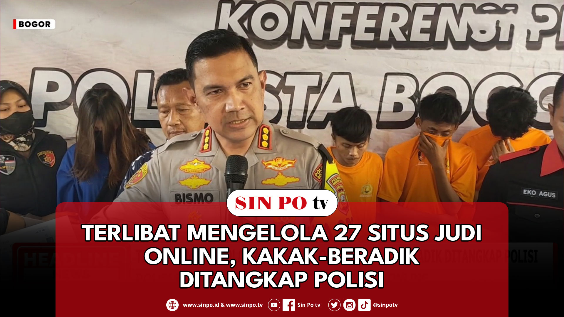 Terlibat Mengelola 27 Situs Judi Online, Kakak-Beradik Ditangkap Polisi