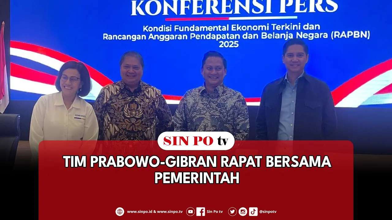 Tim Prabowo-Gibran Rapat Bersama Pemerintah
