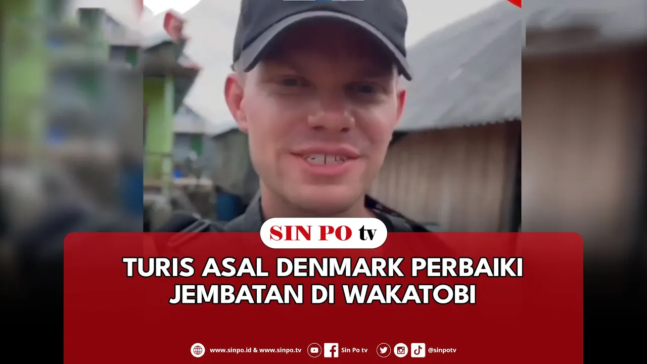 Turis Asal Denmark Perbaiki Jembatan Di Wakatobi