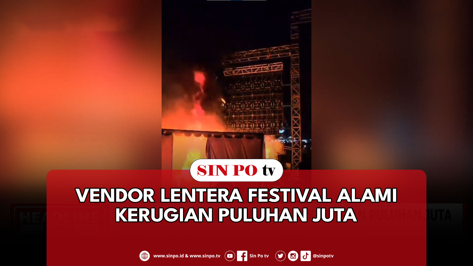 Vendor Lentera Festival Alami Kerugian Puluhan Juta