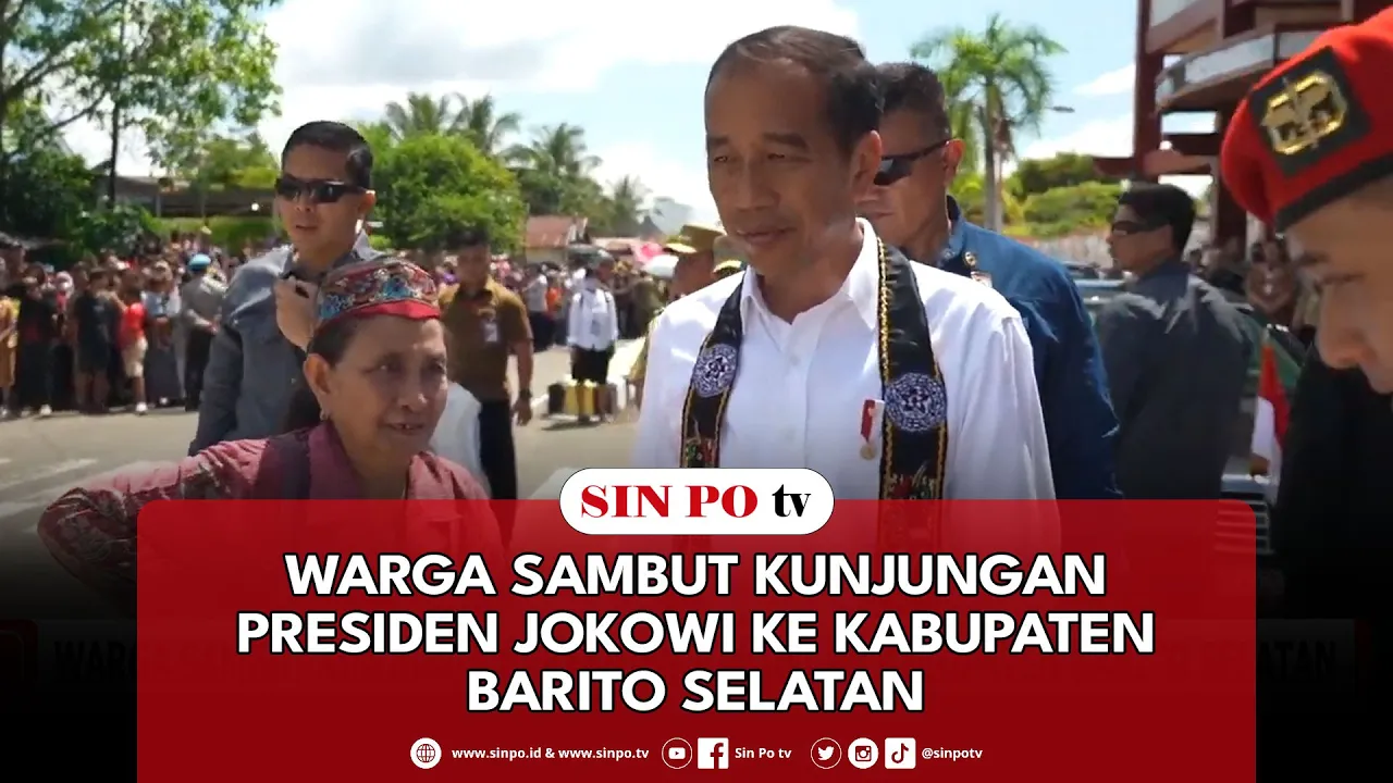 Warga Sambut Kunjungan Presiden Jokowi Ke Kabupaten Barito Selatan