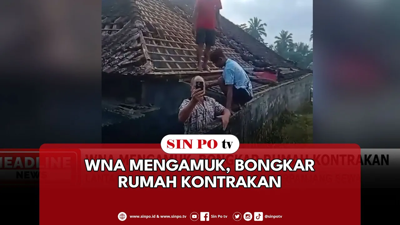 WNA Mengamuk, Bongkar Rumah Kontrakan