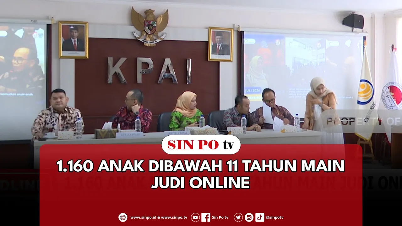 1.160 Anak Dibawah 11 Tahun Main Judi Online