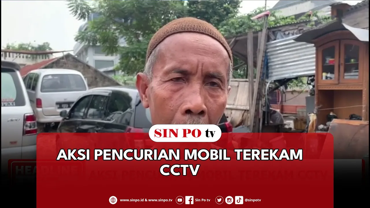 Aksi Pencurian Mobil Terekam CCTV