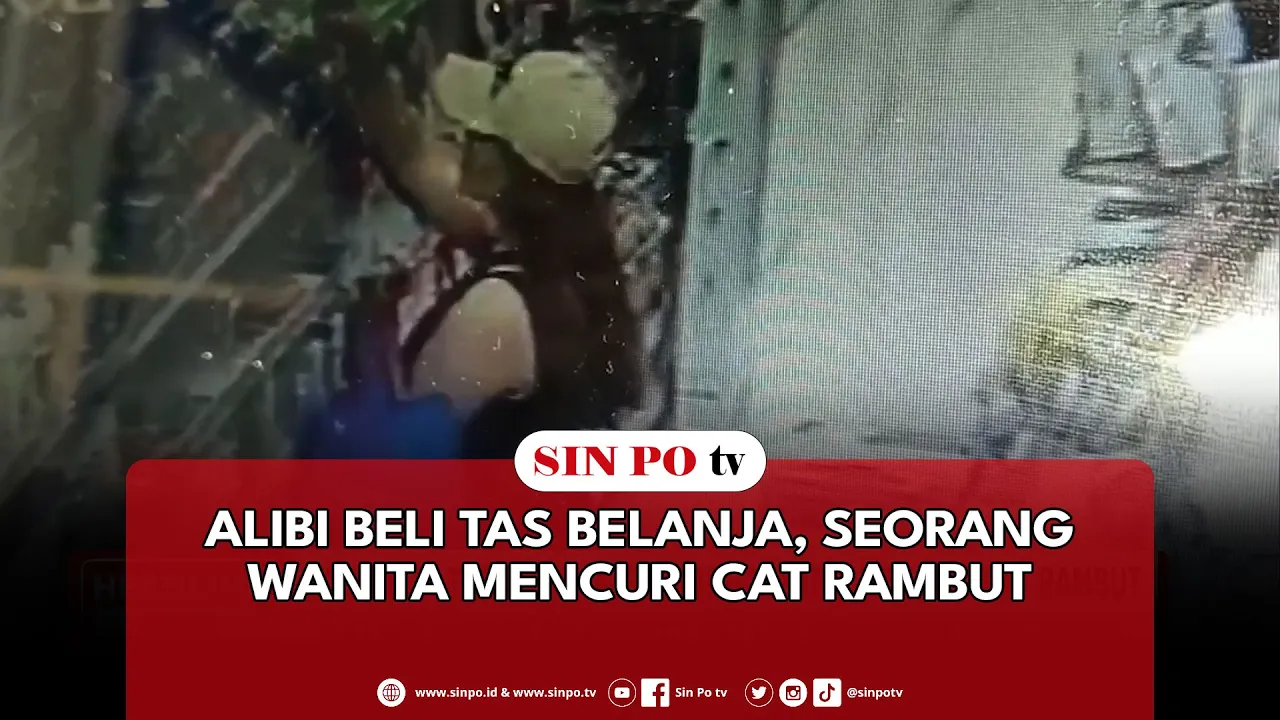 Alibi Beli Tas Belanja, Seorang Wanita Mencuri Cat Rambut