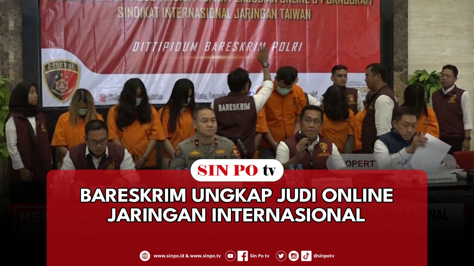 Bareskrim Ungkap Judi Online Jaringan Internasional