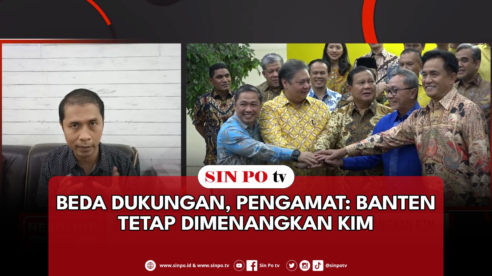 Beda Dukungan, Pengamat Banten Tetap Dimenangkan KIM