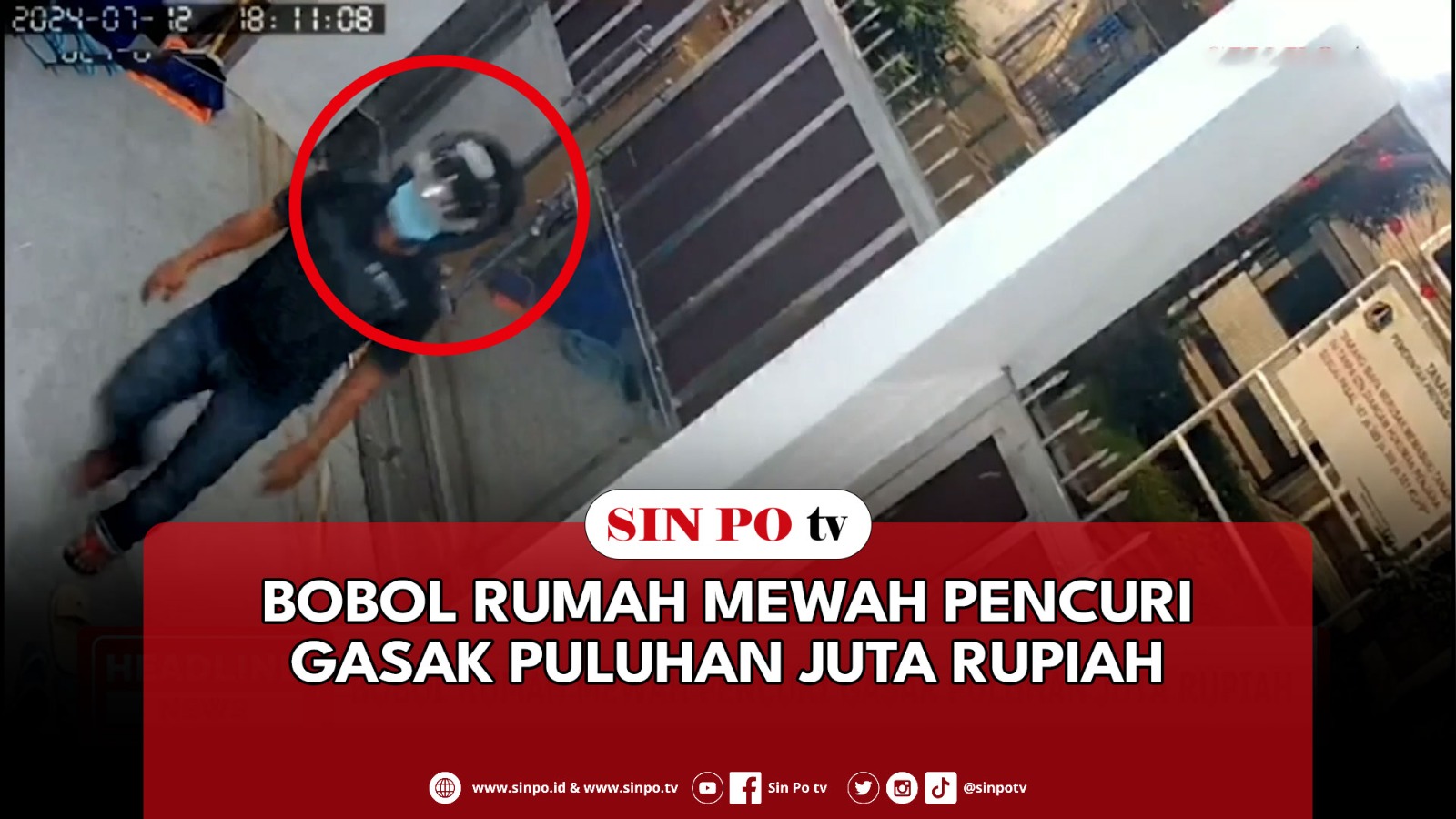 Bobol Rumah Mewah Pencuri Gasak Puluhan Juta Rupiah