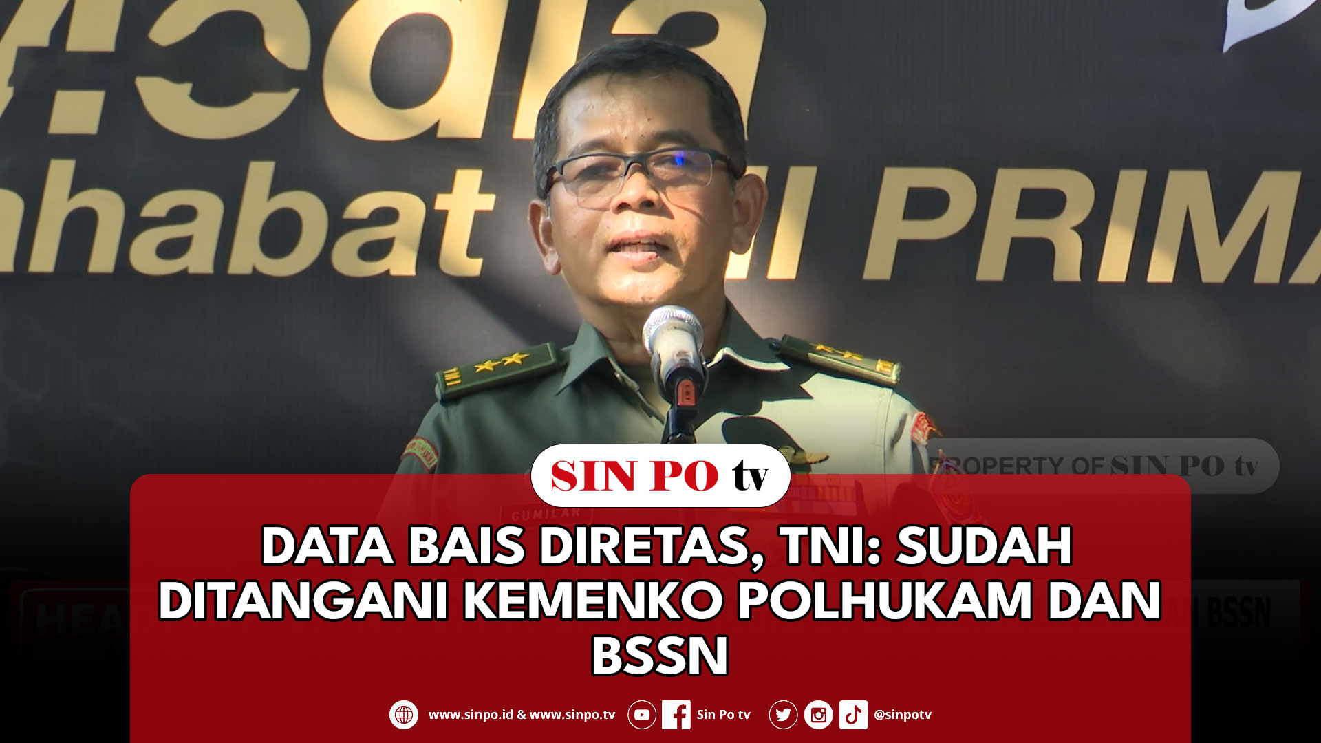 Data BAIS Diretas, TNI Sudah Ditangani Kemenko Polhukam Dan BSSN