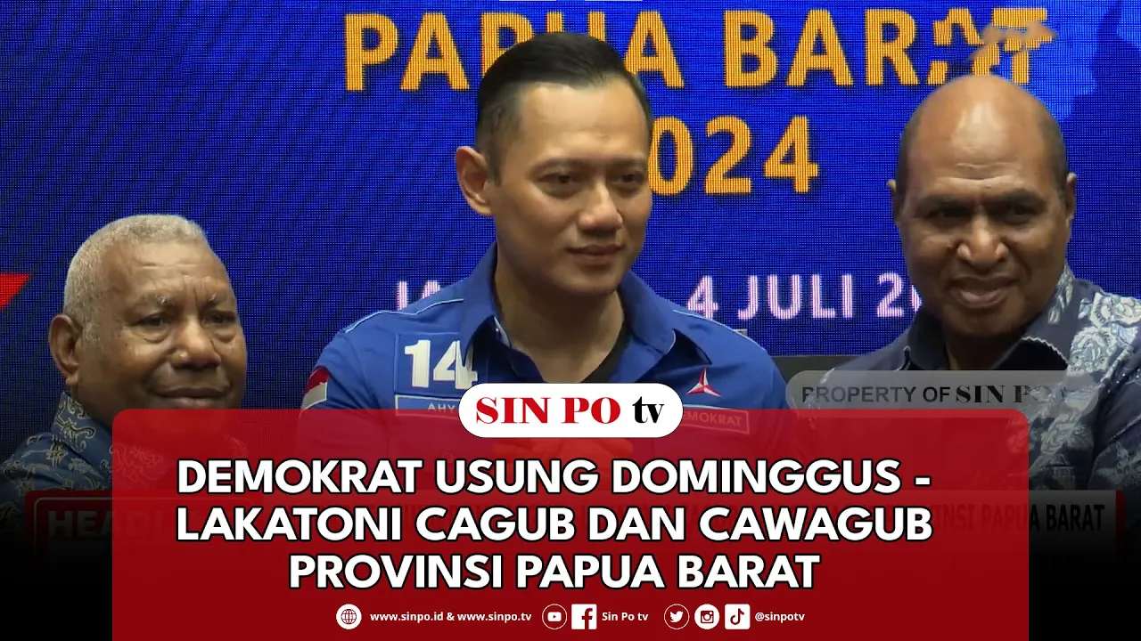 Demokrat Usung Dominggus - Lakatoni Cagub Dan Cawagub Provinsi Papua Barat
