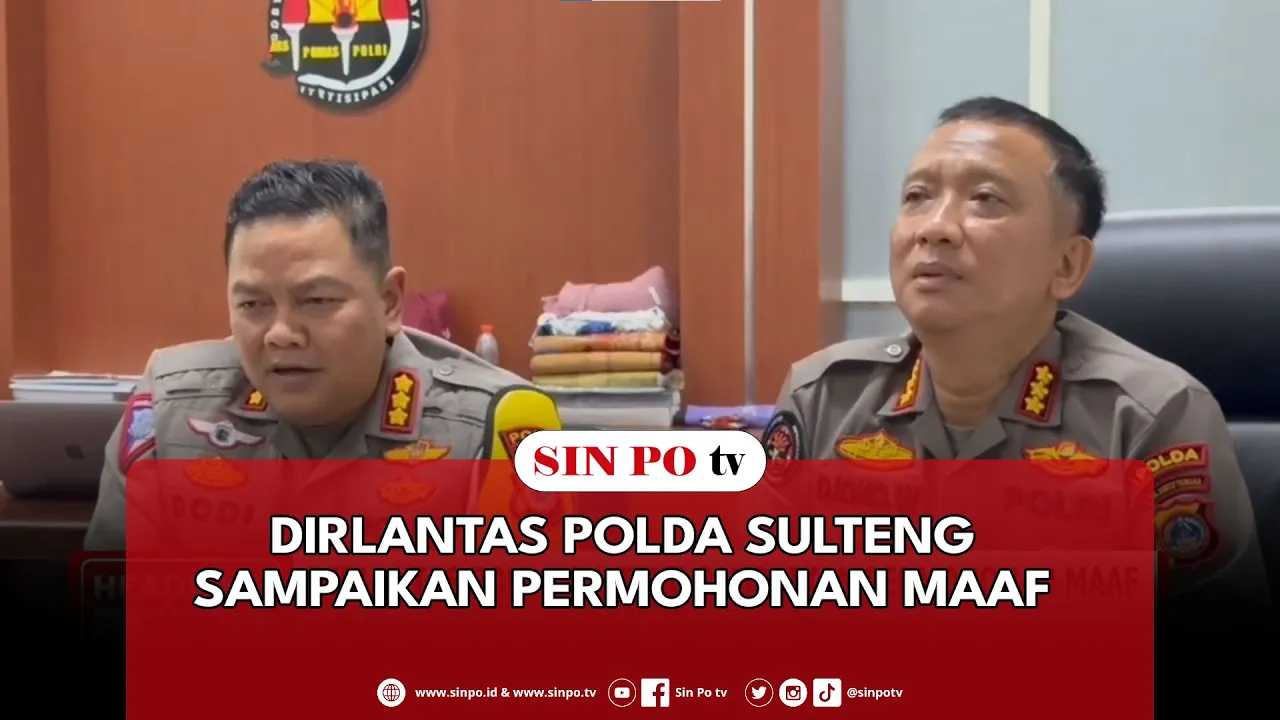 Dirlantas Polda Sulteng Sampaikan Permohonan Maaf