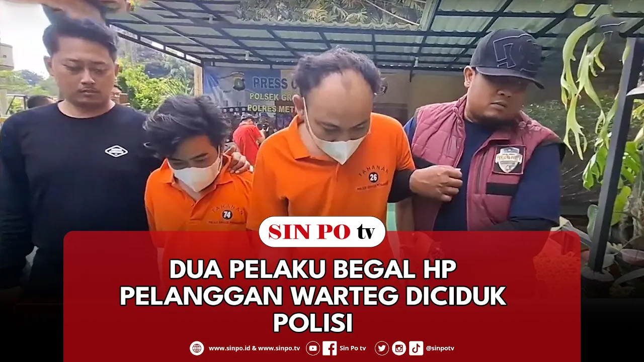 Dua Pelaku Begal HP Pelanggan Warteg Diciduk Polisi