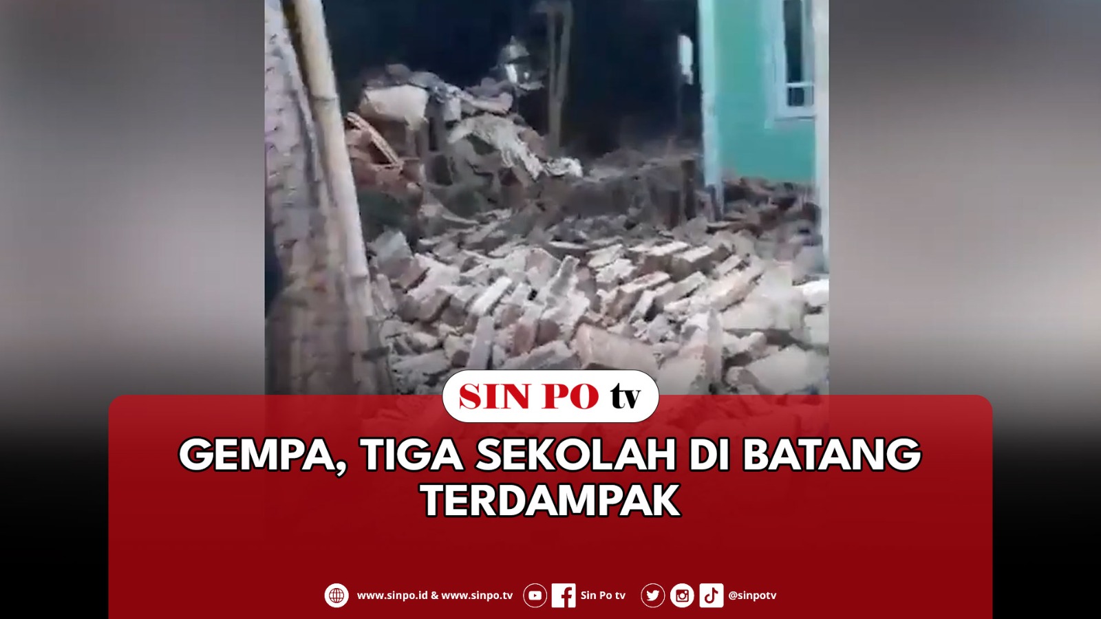 Gempa, Tiga Sekolah Di Batang Terdampak