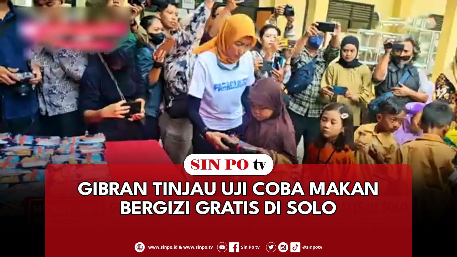 Gibran Tinjau Uji Coba Makan Bergizi Gratis Di Solo