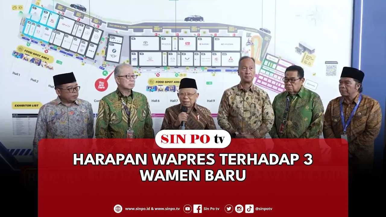 Harapan Wapres Terhadap 3 Wamen Baru