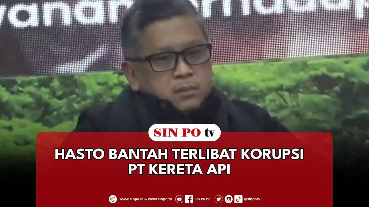 Hasto Bantah Terlibat Korupsi PT Kereta Api