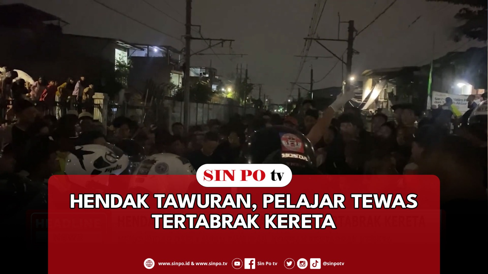 Hendak Tawuran, Pelajar Tewas Tertabrak Kereta