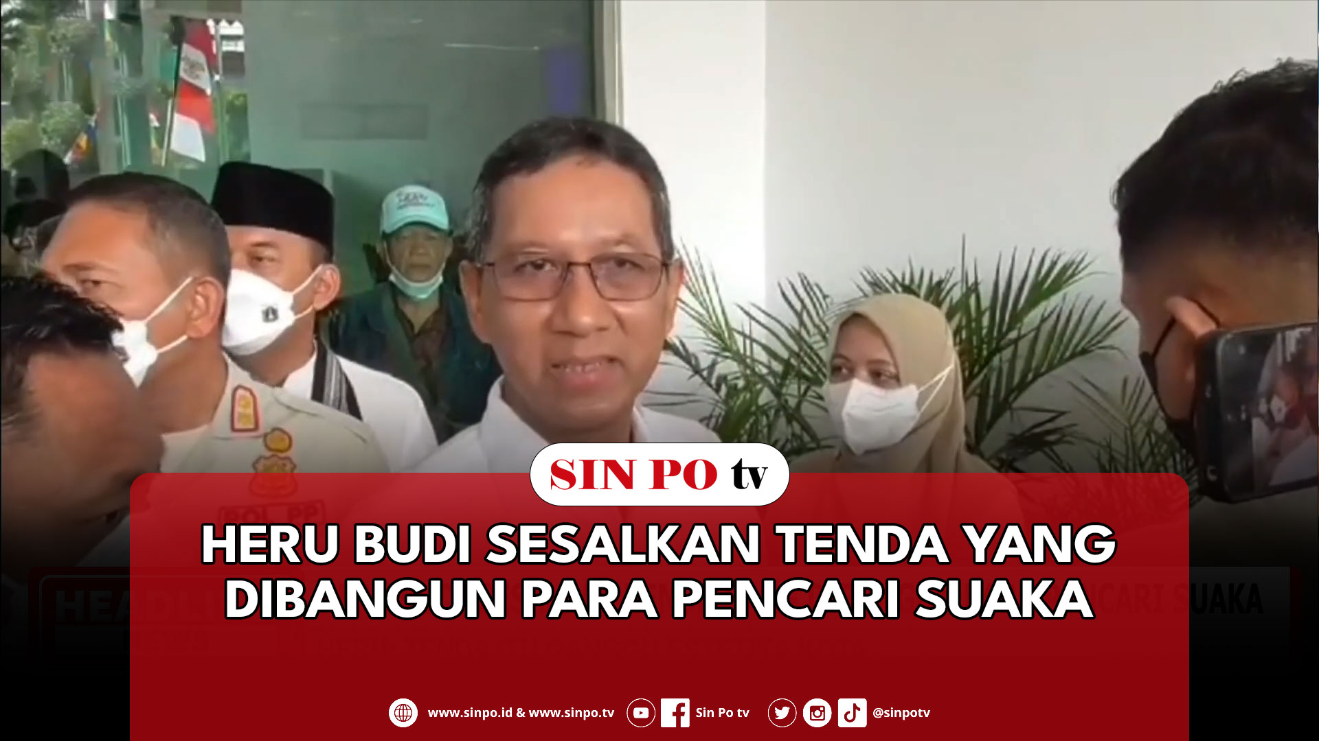 Heru Budi Sesalkan Tenda Yang Dibangun Para Pencari Suaka