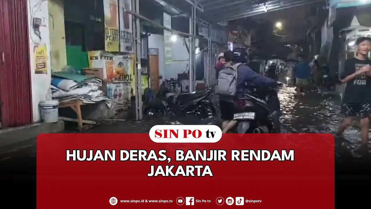 Hujan Deras, Banjir Rendam Jakarta