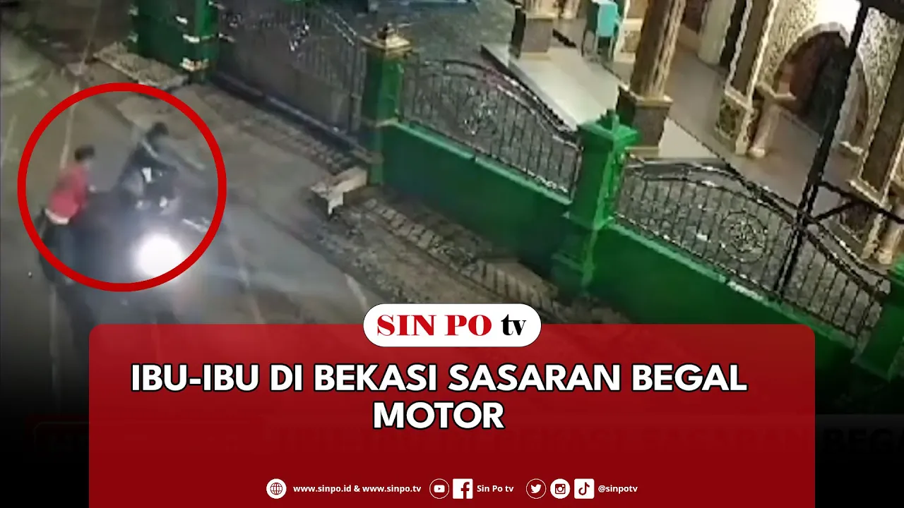 Ibu-Ibu Di Bekasi Sasaran Begal Motor