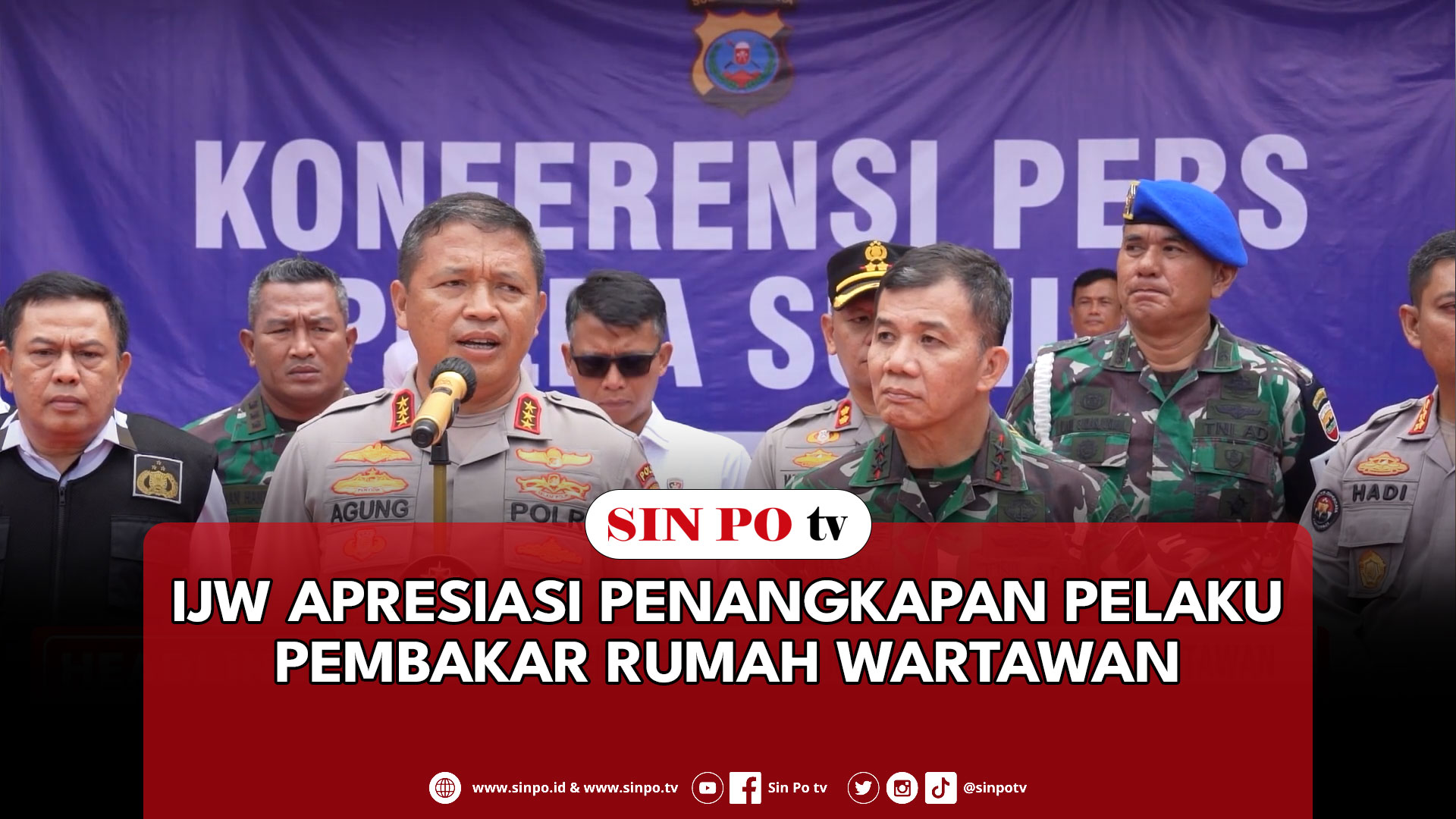 IJW Apresiasi Penangkapan Pelaku Pembakar Rumah Wartawan