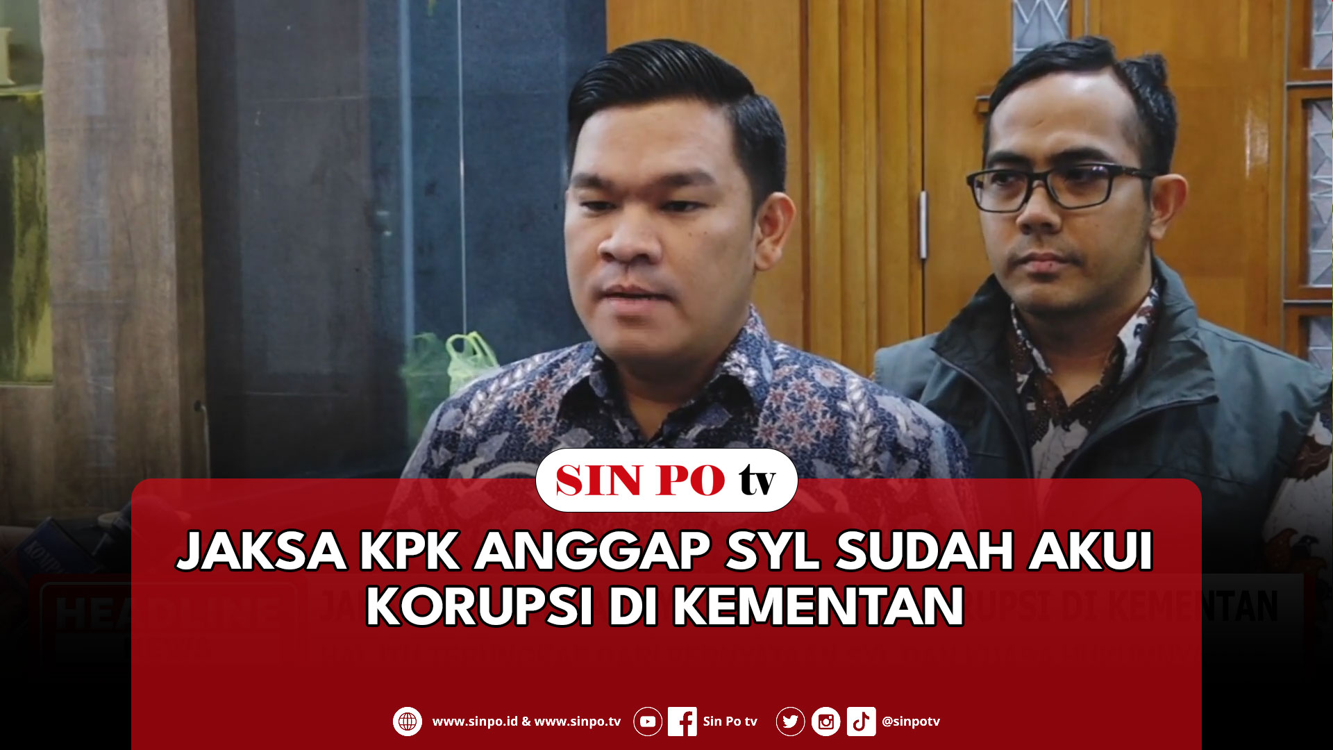 Jaksa KPK Anggap SYL Sudah Akui Korupsi Di Kementan