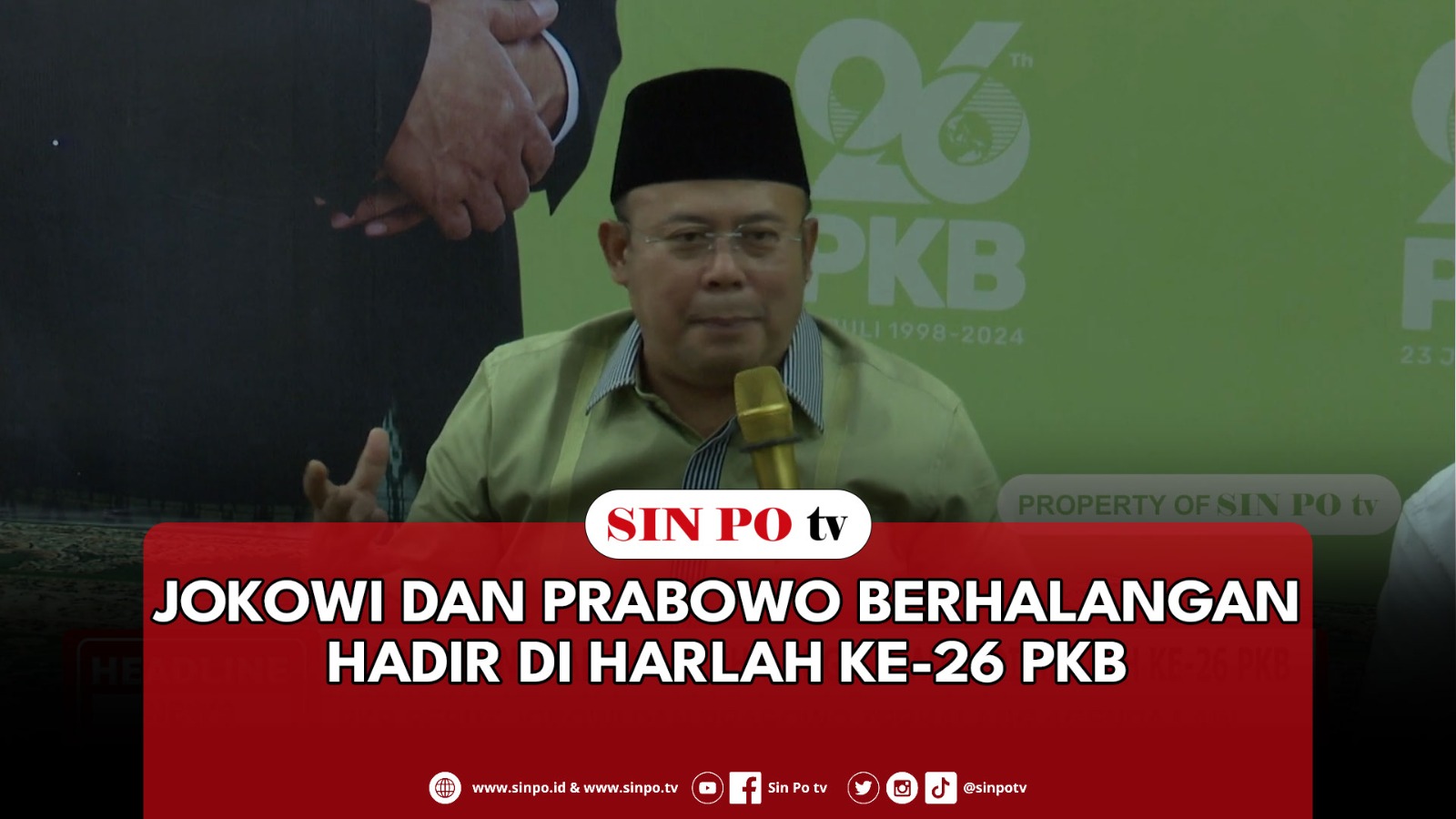 Jokowi Dan Prabowo Berhalangan Hadir Di Harlah Ke-26 PKB