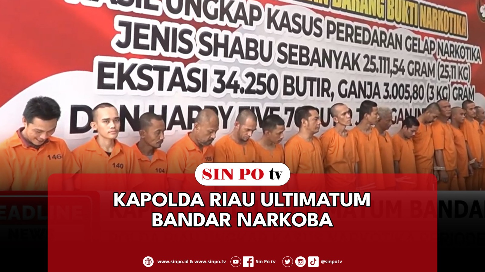 Kapolda Riau Ultimatum Bandar Narkoba