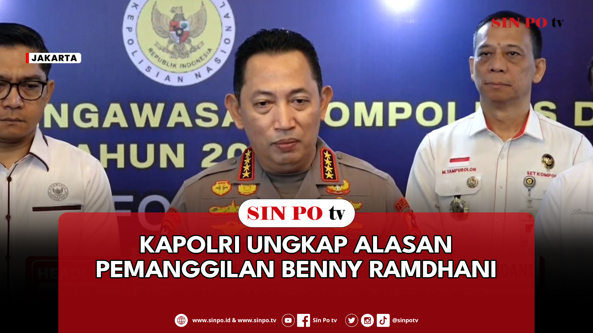 Kapolri Ungkap Alasan Pemanggilan Benny Ramdhani