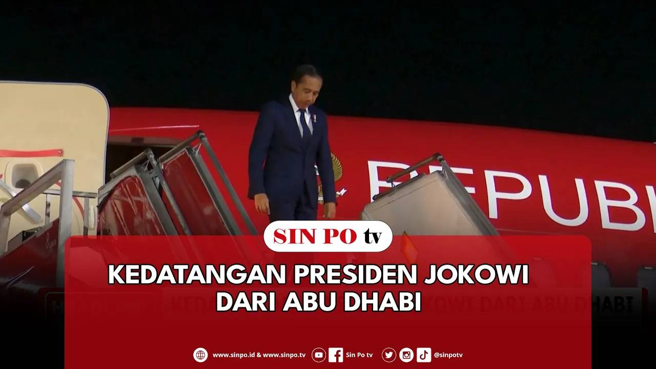 Kedatangan Presiden Jokowi Dari Abu Dhabi